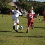 running for the ball